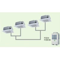 福岡・佐賀・長崎・大分・熊本・宮崎・鹿児島・沖縄・業務用エアコン　東芝　4方向吹出し　同時ダブルツイン　ワイヤードリモコン　省工ネneo　AUEF22465M　P224（8馬力）　スマートエコR　三相200V
